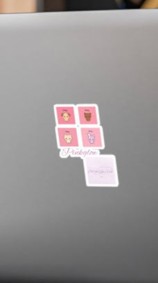 Pinkglow Sticker