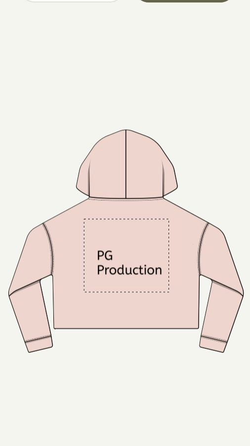 Pinkglow Crop Hoodie