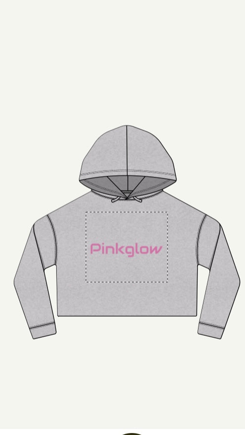 Pinkglow Crop Hoodie