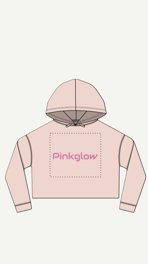Pinkglow Crop Hoodie