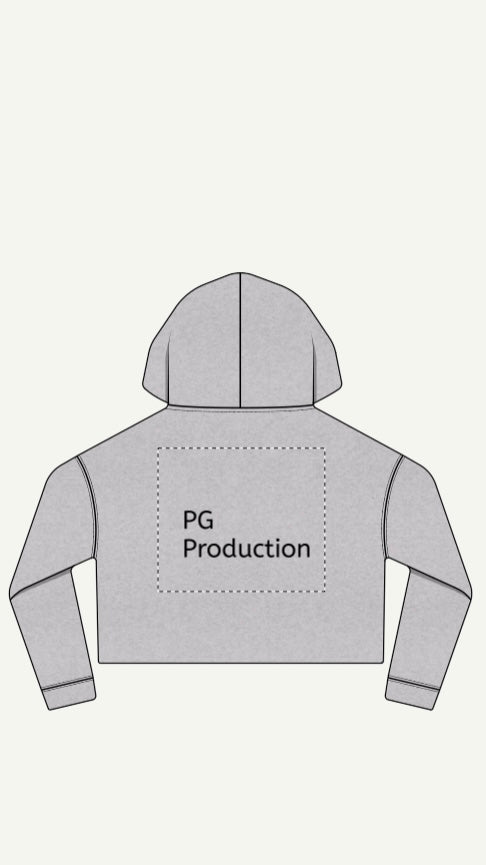 Pinkglow Crop Hoodie