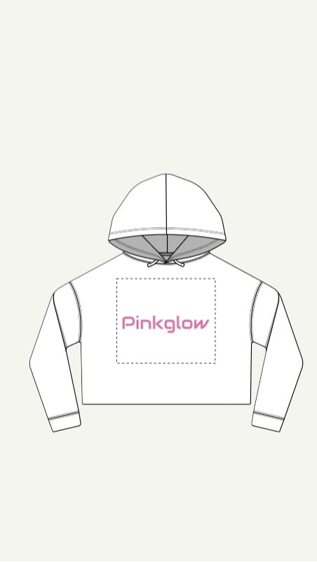 Pinkglow Crop Hoodie