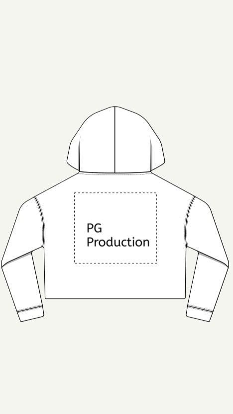 Pinkglow Crop Hoodie